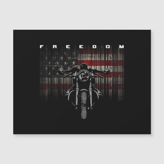 American Flag Motorcycle Freedom (正面)