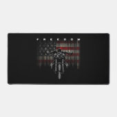 American Flag Motorcycle Freedom デスクマット (正面)