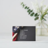 American Flag on a Chalkboard 名刺 (スタンド正面)