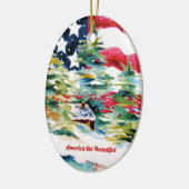 American Flag Ornament セラミックオーナメント (左)