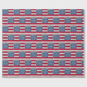 American Flag Painted On Wooden Pallet ラッピングペーパー (フラット)