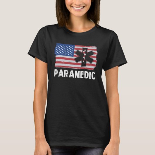 American Flag Paramedic Tシャツ (正面)