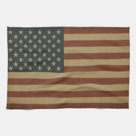 American Flag Patriotic キッチンタオル