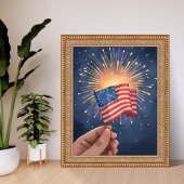 American Flag Patriotic ポスター