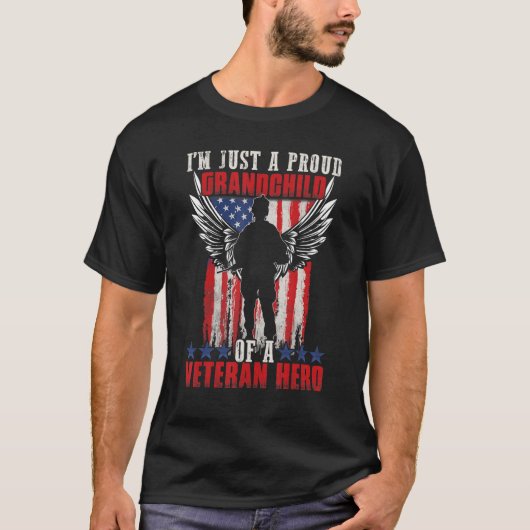 American Flag Patriotic Day Veterans Day for Kids Tシャツ (正面)