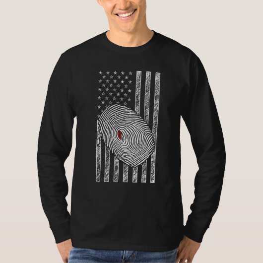 American Flag Patriotic Private Detective Spy Inve Tシャツ (正面)