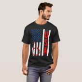 American Flag Patriotic USA Nurse Life RN LPN CNA  Tシャツ (正面フル)