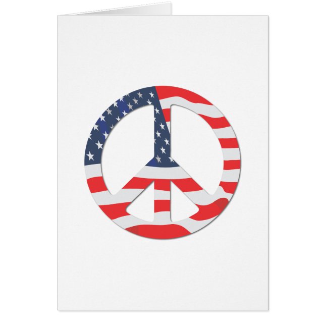 American Flag Peace Sign (正面)