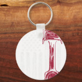 American Flag Piston Muscle Car キーホルダー (正面)