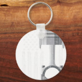 American Flag Piston Muscle Car 2 キーホルダー (正面)