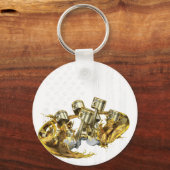 American Flag Piston Muscle Car 3 キーホルダー (正面)