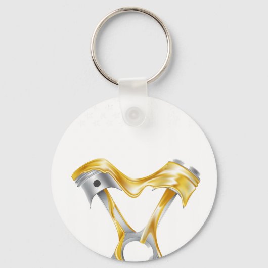 American Flag Piston Muscle Car 8 キーホルダー (正面)