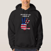 American Flag Printed Palm USA パーカ (正面)