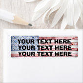 AMERICAN FLAG RETURN ADDRESS LABELS ラベル (インサイチュ)