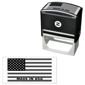 American Flag Rubber Stamps Made In USA セルフインキングスタンプ