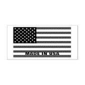 American Flag Rubber Stamps Made In USA セルフインキングスタンプ (デザイン)