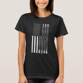 American Flag Shift Gear Manual Transmission Car Tシャツ (正面)