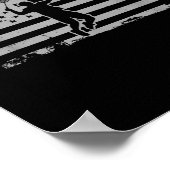 American Flag Shuttle Badminton ポスター (角)