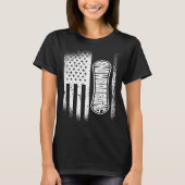 American Flag Snowboarding Tシャツ (正面)
