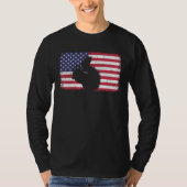 American Flag Squirrel 4th of July Squirrel Tシャツ (正面)
