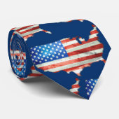 American Flag Stars and Stripes Patriotic ネクタイ (ロール)