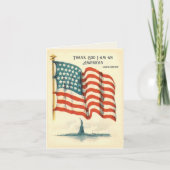 American Flag Statue of Liberty Blank Card カード (正面)