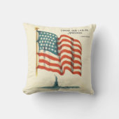 American Flag Statue of Liberty Blank Card クッション (正面)