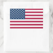 American Flag Sticker 長方形シール (バッグ)