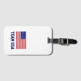 American Flag TEAM USA Olympics Red White Blue ラゲッジタグ