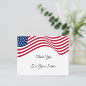 American Flag Thank You Thank Your Service ポストカード (スタンド正面)