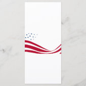 American Flag Theme Menu Card メニュー (裏面)