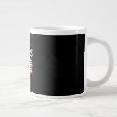 American Flag Upside Down Distress No Kings Long F ジャンボコーヒーマグカップ (右)