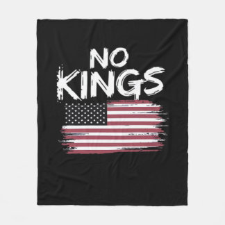 American Flag Upside Down Distress No Kings Long F フリースブランケット