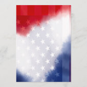 American Flag USA Flag Theme Menu Card メニュー (裏面)