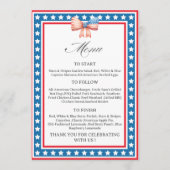 American Flag USA Flag Theme Menu Card メニュー (正面)