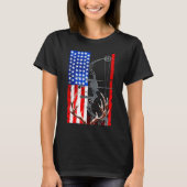 American Flag USA Hunter Bow Tシャツ (正面)