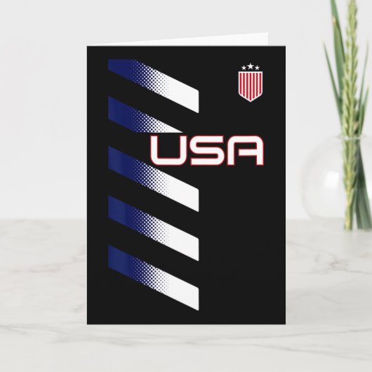 American Flag Usa Soccer Stars And Stripes Patch  カード (正面)