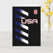 American Flag Usa Soccer Stars And Stripes Patch  カード (黄色い花)