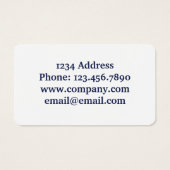 American Flag Veteran Owned Metallic Business Card (裏面)