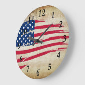 AMERICAN FLAG WALL CLOCK ラージ壁時計 (傾斜)