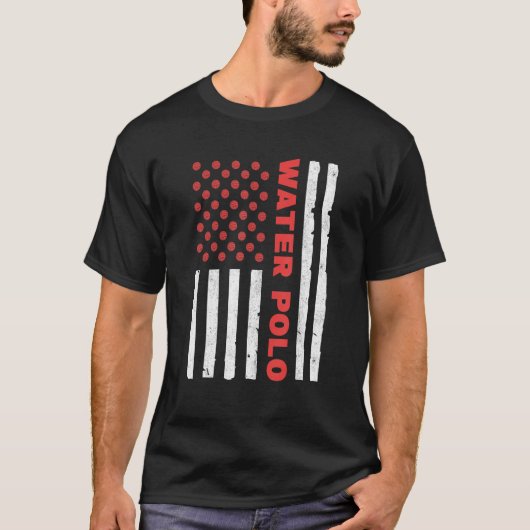 American Flag Waterpolo Team Water Polo Tシャツ (正面)