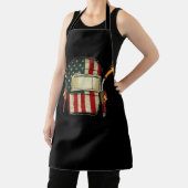 American Flag Welding Helmet Shape Cute Welder エプロン (インサイチュ)