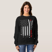 American Flag With Bartender  For Women Men スウェットシャツ (正面フル)