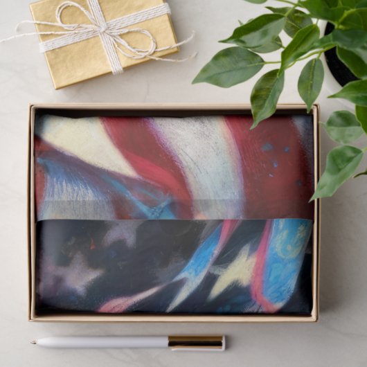 American Flag with Bunting Patriotic 薄葉紙 (ギフト)