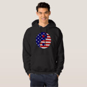american flag yin yang usa パーカ (正面フル)