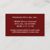 American Flag Your Logo Business Card 名刺 (裏面)