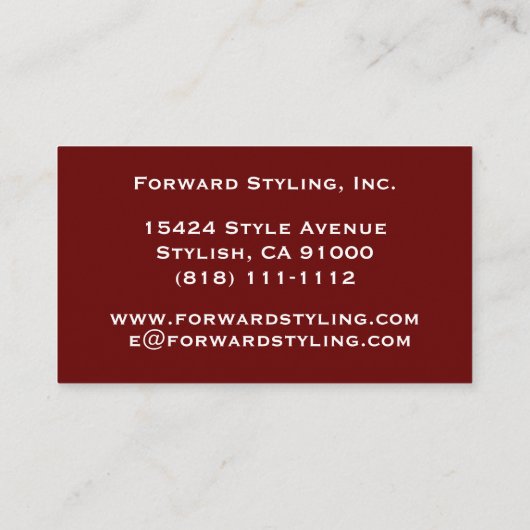 American Flag Your Logo Business Card 名刺 (裏面)