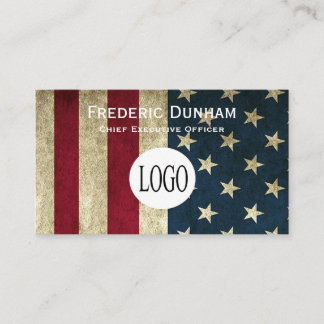 American Flag Your Logo Business Card 名刺