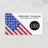 American Flag Your Logo Business Card 名刺 (正面)