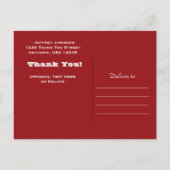 American Flags Thank You Postague ポストカード (裏面)